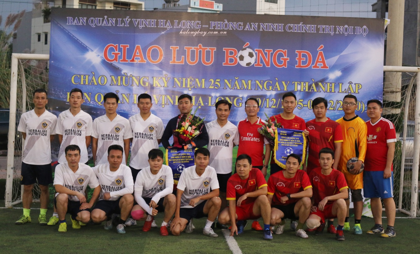 Giao lưu bóng đá kỷ niệm 25 năm ngày thành lập  Ban Quản lý vịnh Hạ Long