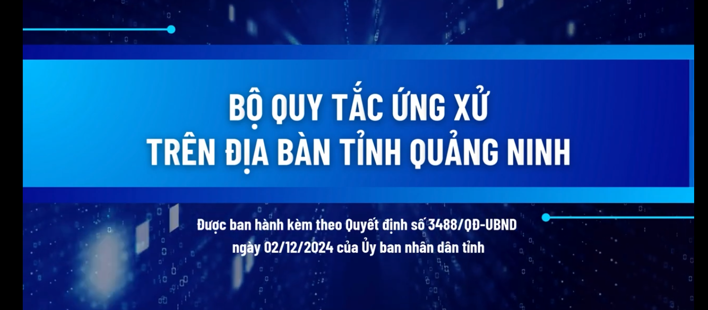 Bộ quy tắc ứng xử trên địa bàn tỉnh Quảng Ninh