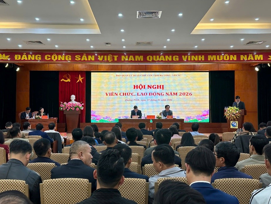 Ban Quản lý di sản thế giới  vịnh Hạ Long- Yên Tử tổ chức Hội nghị viên chức, lao động năm 2026