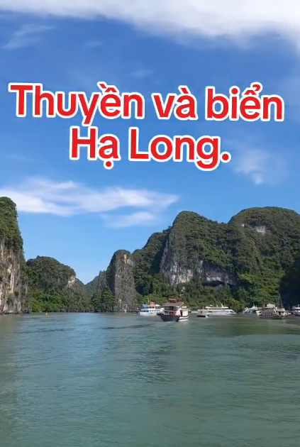 Thuyền  và biển Hạ Long