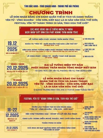 Khai mạc Festival Yên Tử “Hành trình di sản – Tinh hoa thế giới”